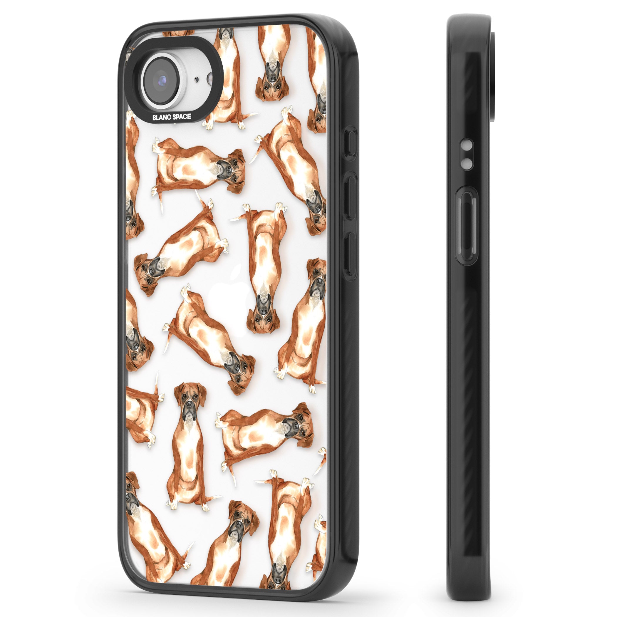 Boxer Watercolor Dog Pattern