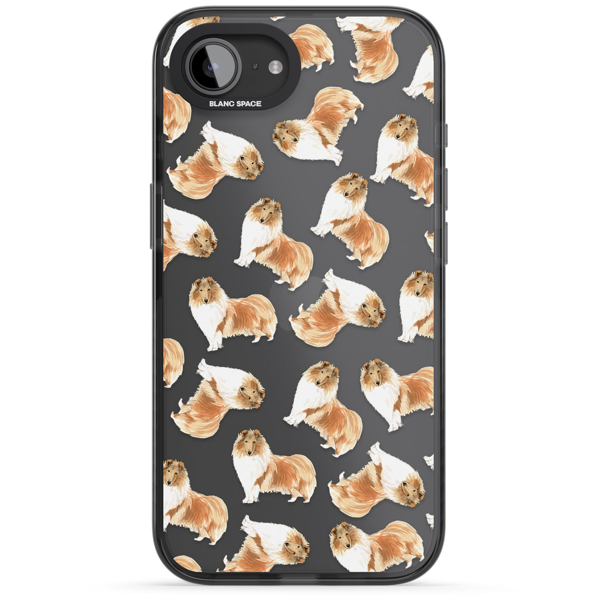 Rough Collie Watercolour Dog Pattern