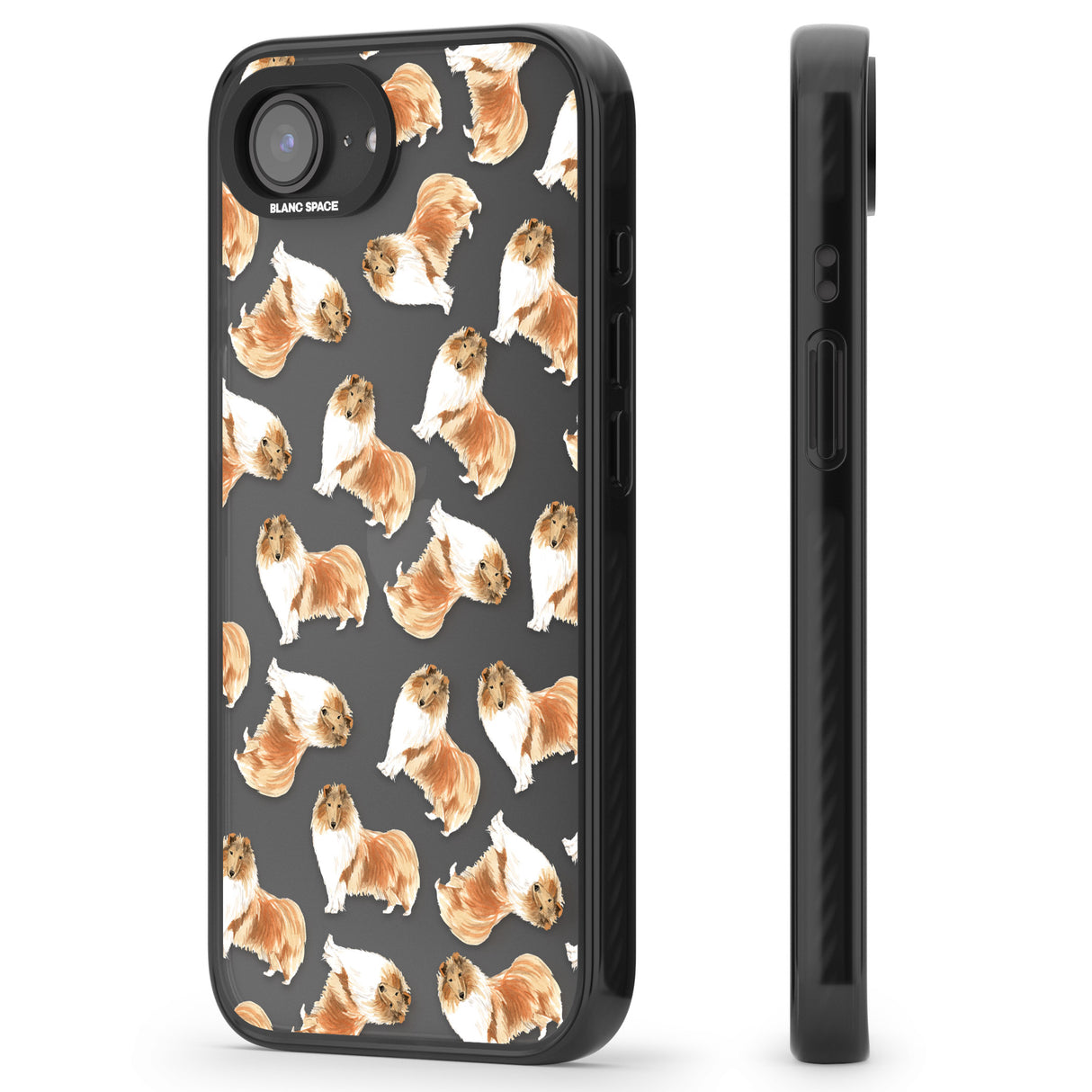 Rough Collie Watercolour Dog Pattern