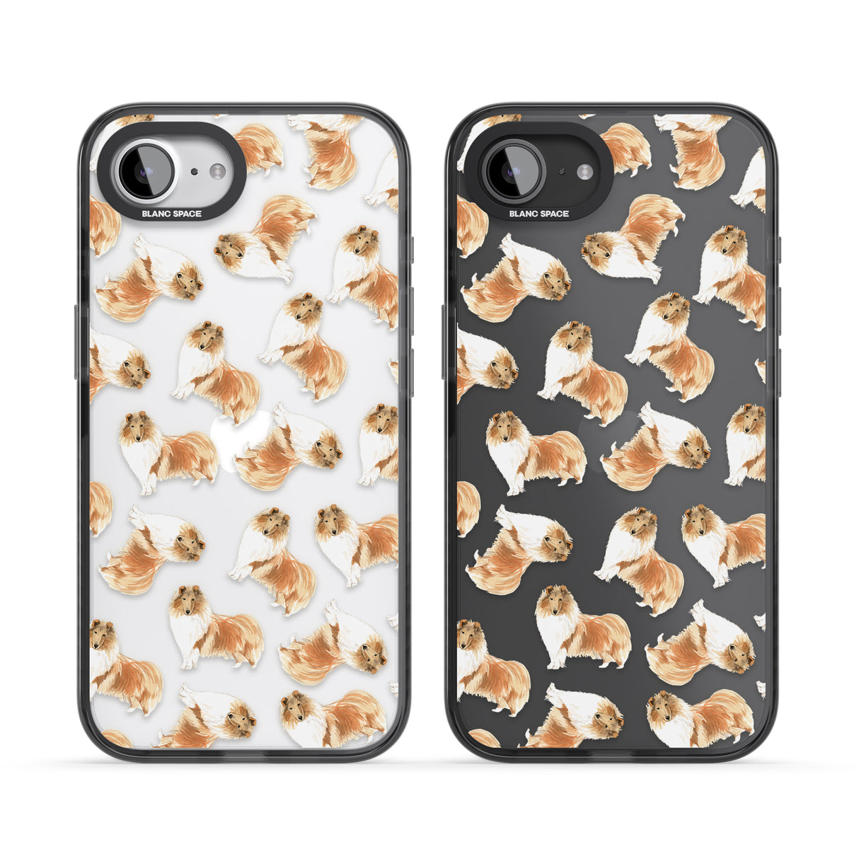 Rough Collie Watercolour Dog Pattern
