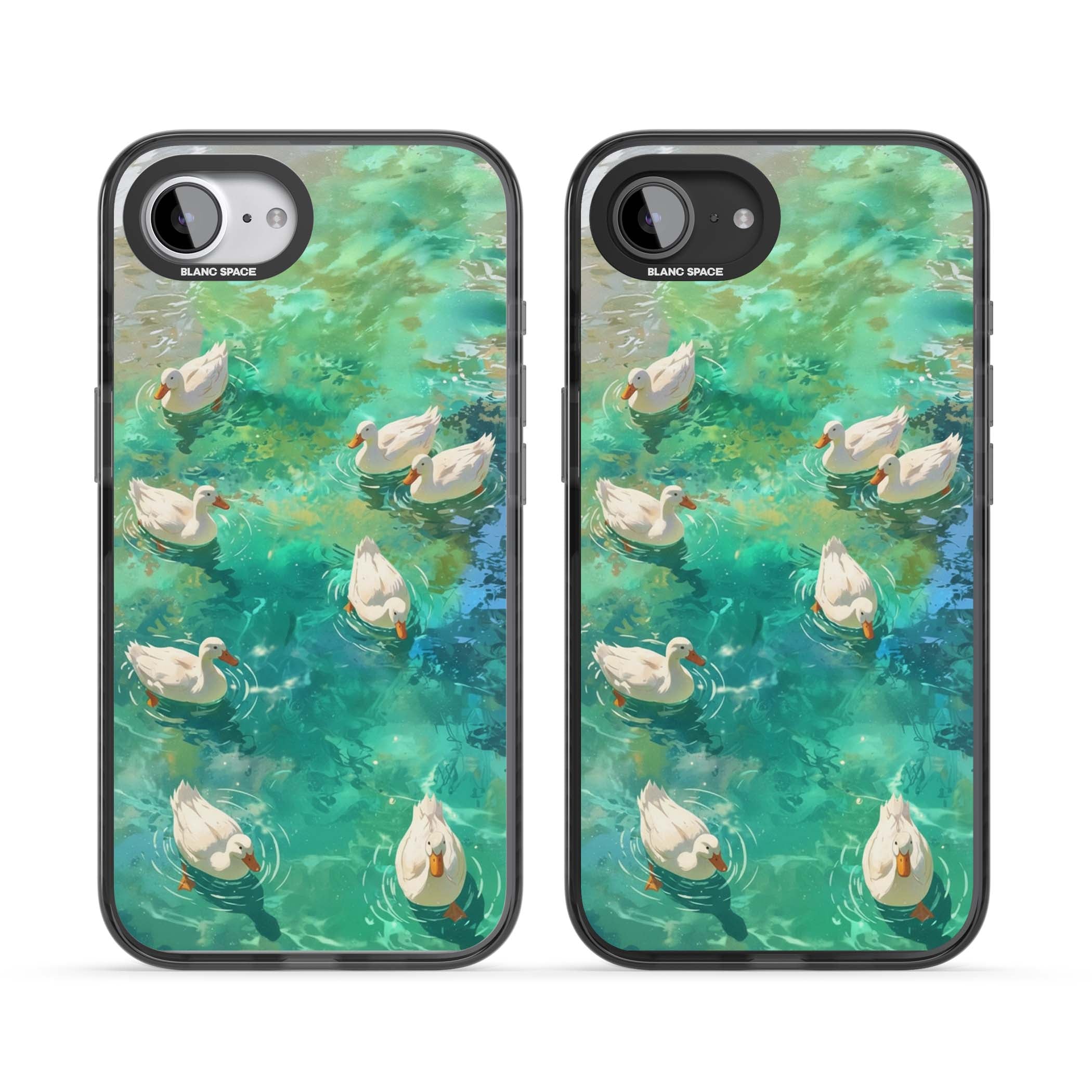 Ducks In The Pond for her iPhone case | Black Impact case for iPhone 16e, iPhone 17e
