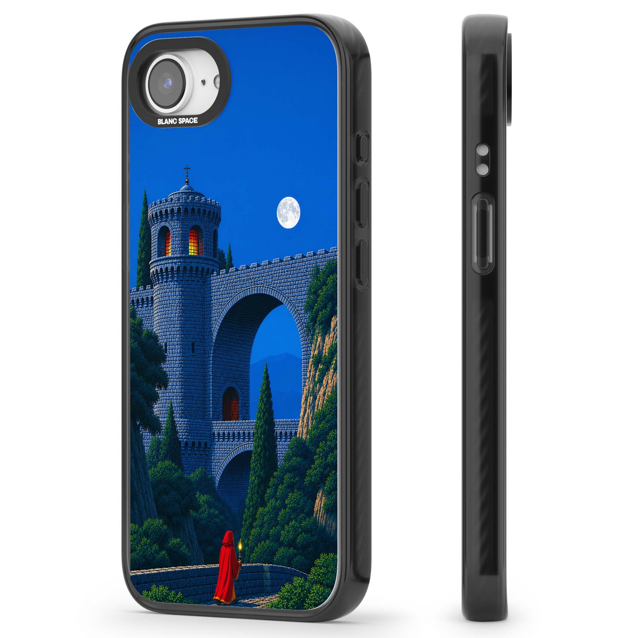 Castle Walls art iPhone case | Black Impact case for iPhone 16e, iPhone 17e