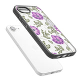 Purple Blossoms Transparent Floral