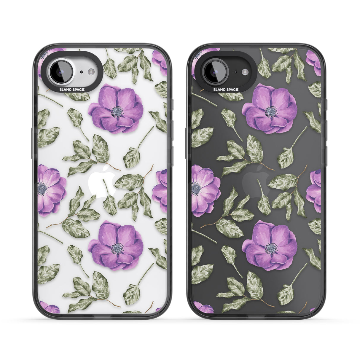 Purple Blossoms Transparent Floral