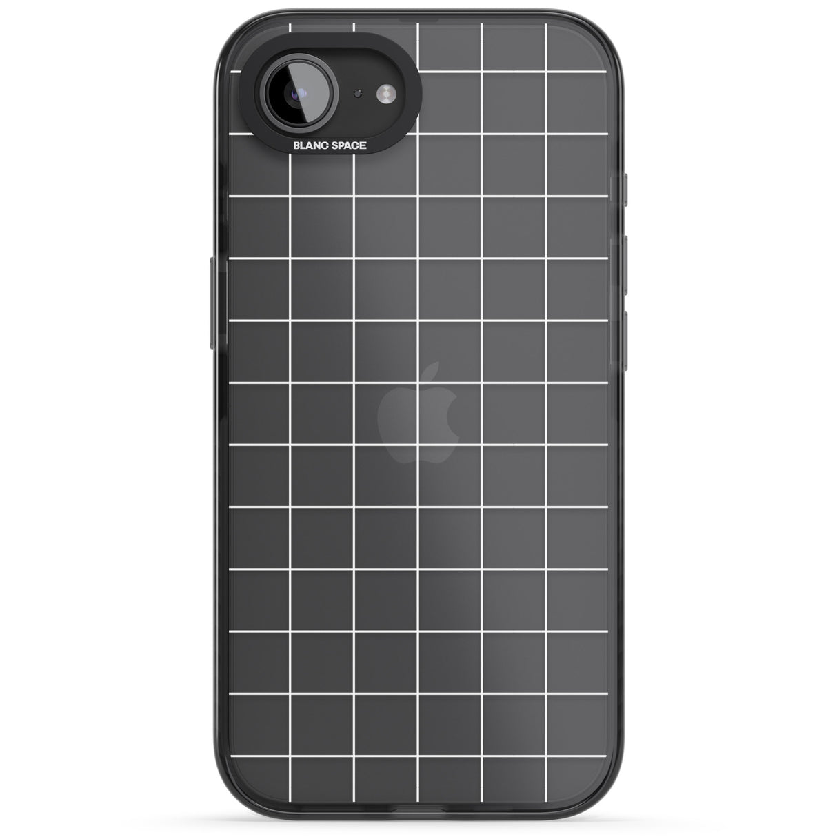 Simplistic Large Grid Pattern White (Transparent)