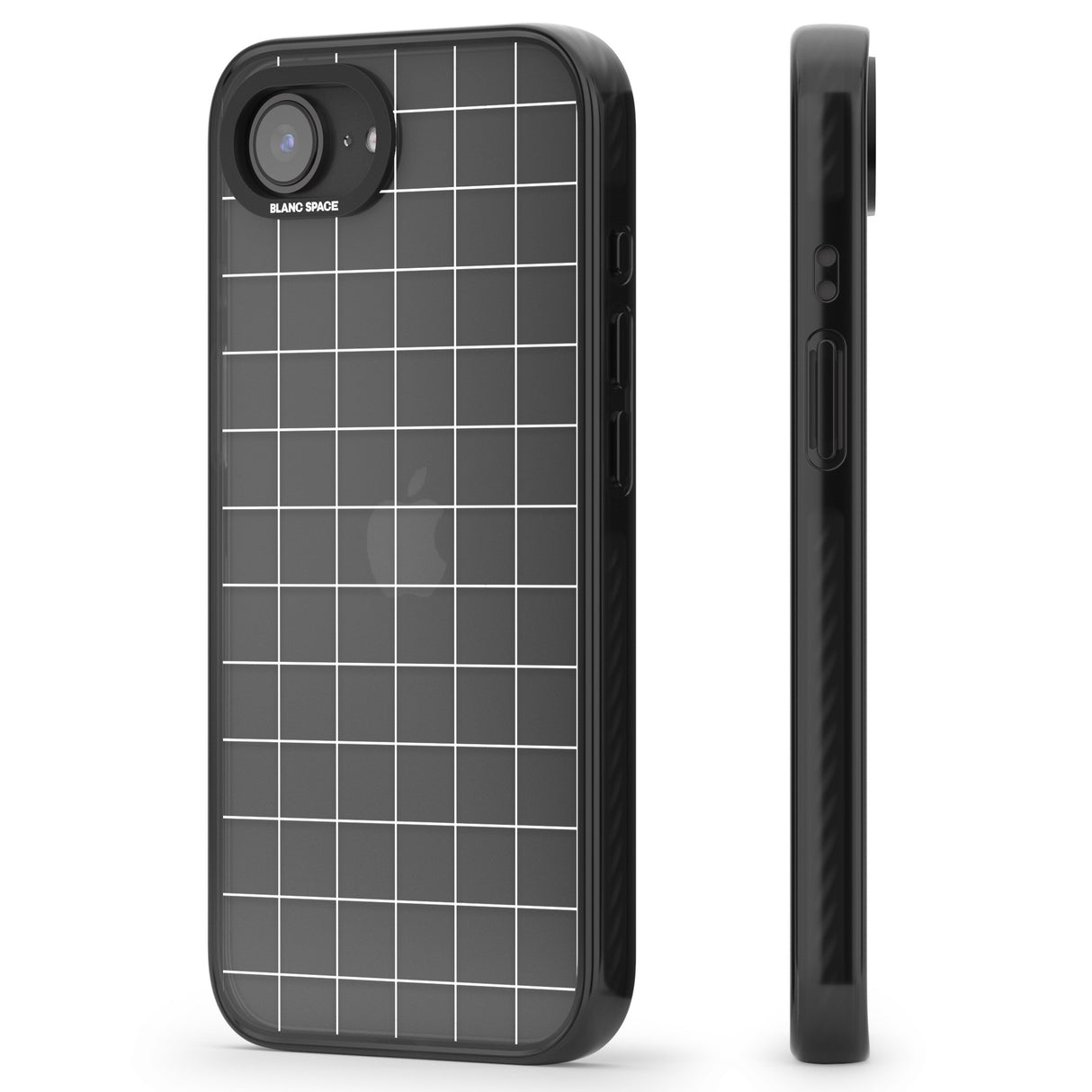Simplistic Large Grid Pattern White (Transparent)