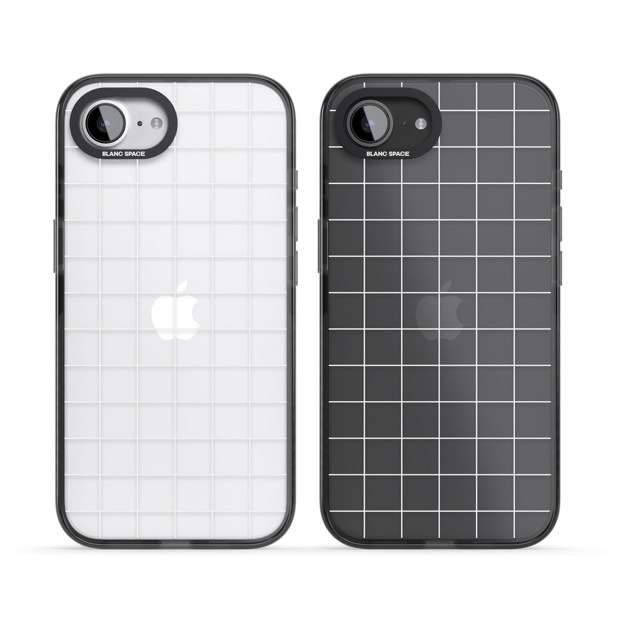 Simplistic Large Grid Pattern White (Transparent)