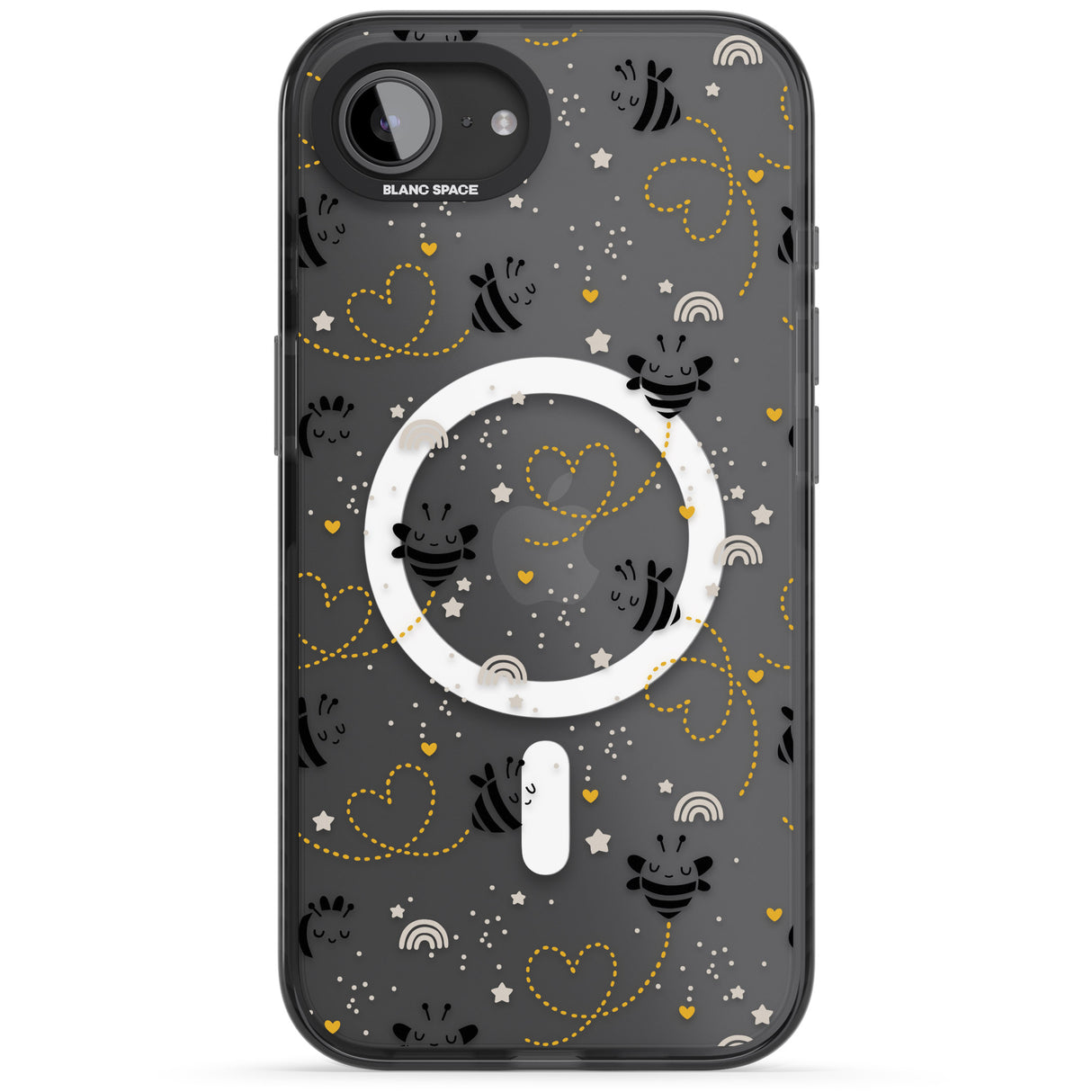 Sweet as Honey Patterns: Bees & Hearts (Clear)