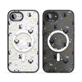 Sweet as Honey Patterns: Bees & Hearts (Clear)