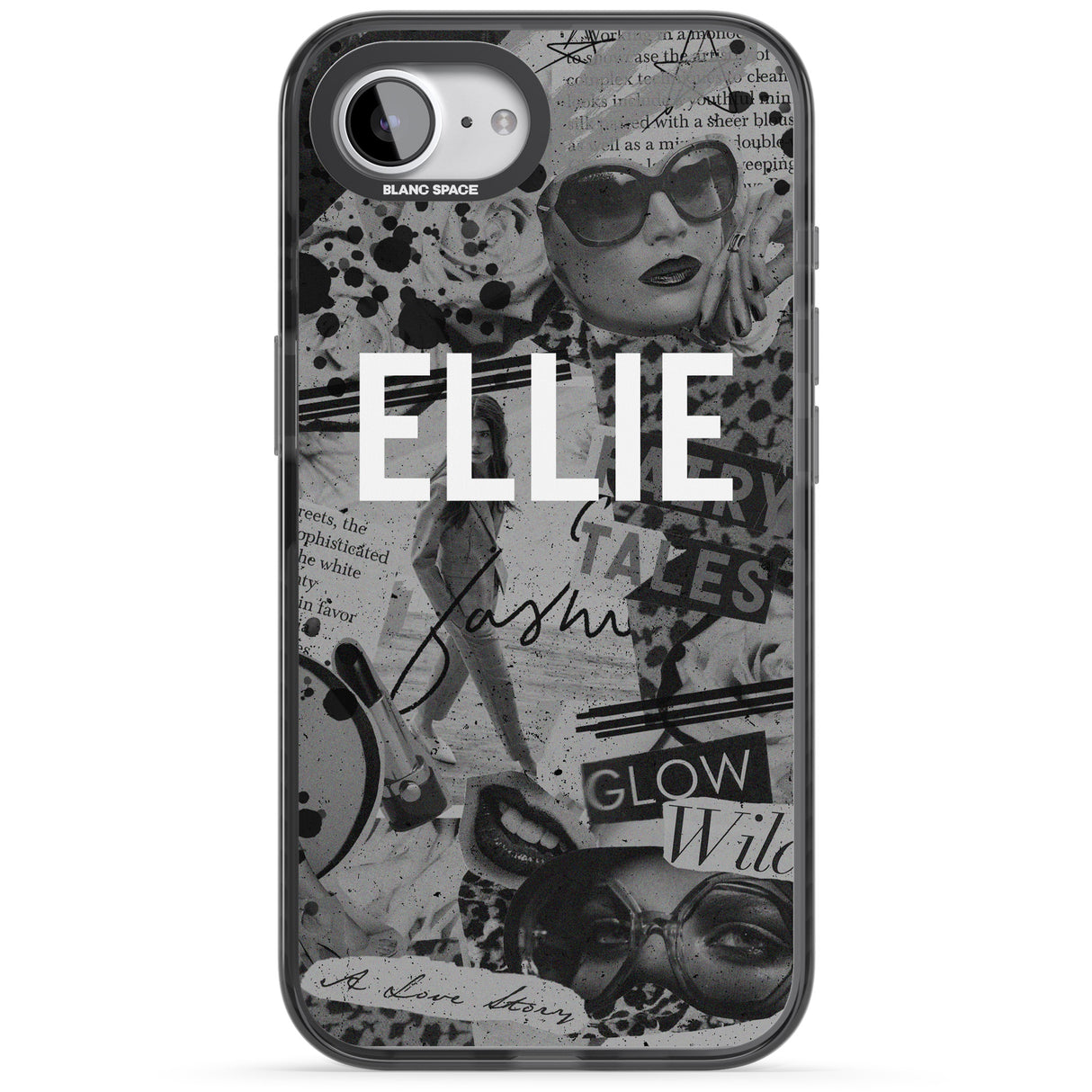 Personalised Grey Scale Fashion Collage