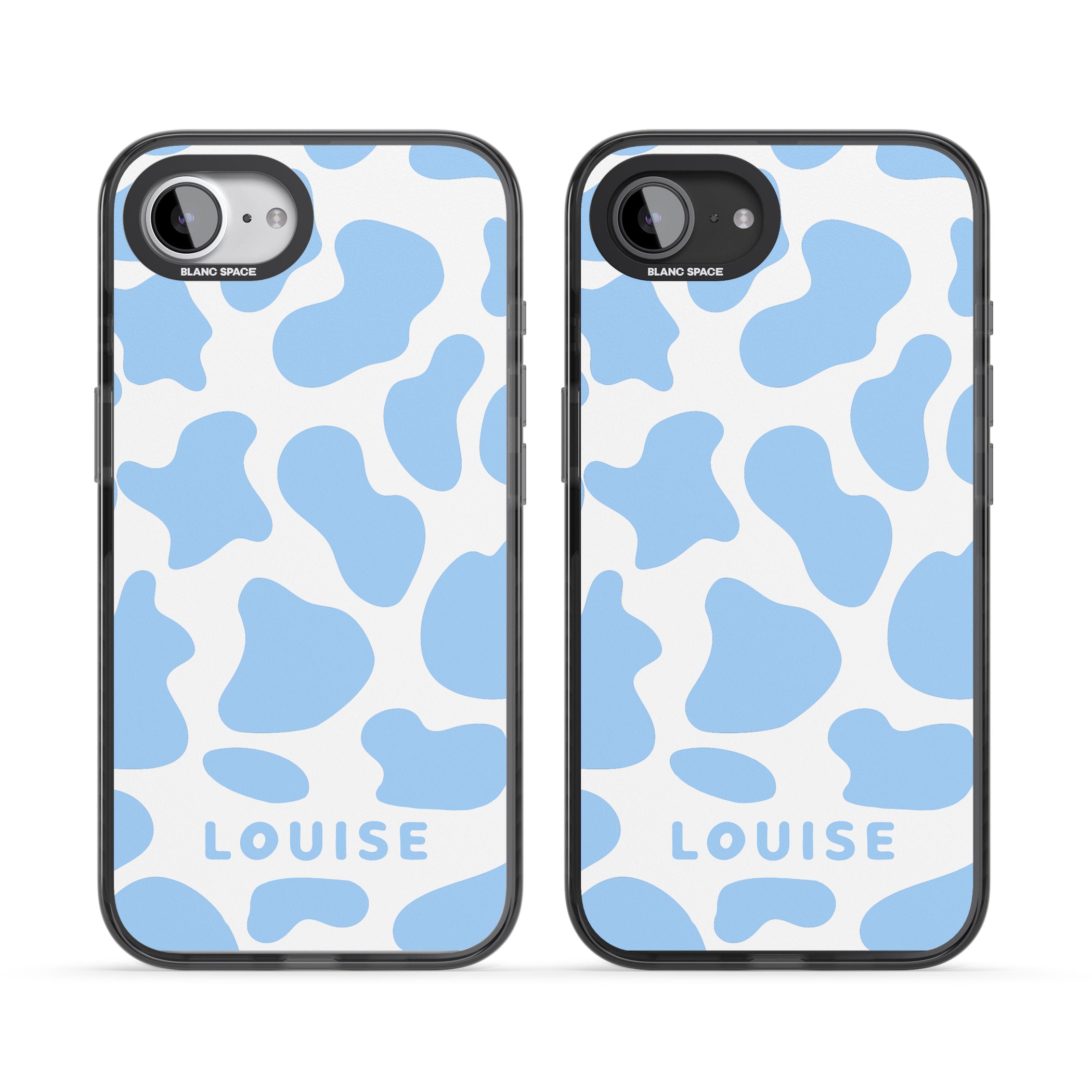 Personalised Personalised Blue And White Cow Print