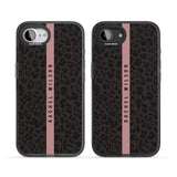 Personalised Pink Stripe Leopard Pattern