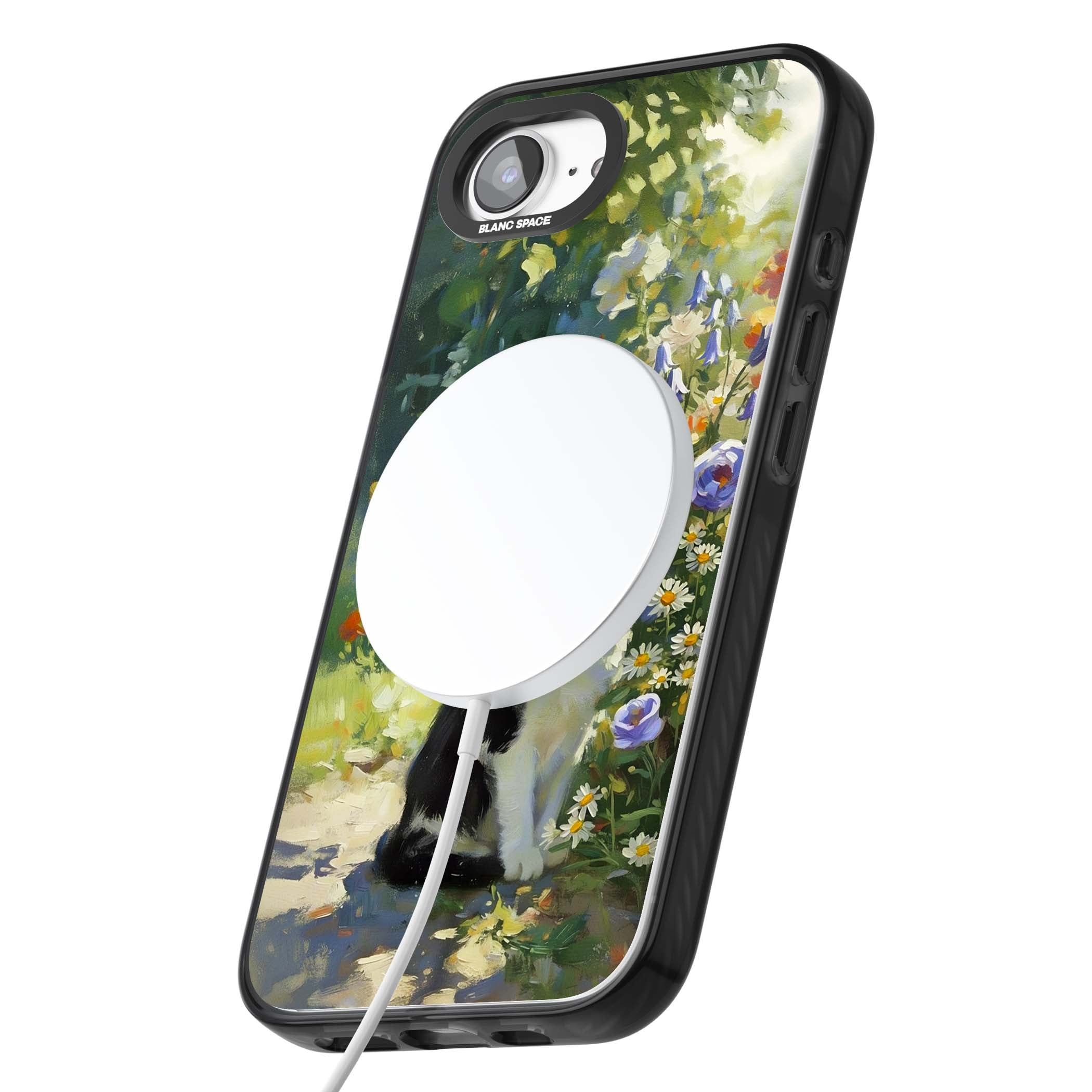 Cat In The Meadow for her iPhone case | Black Impact Magsafe case for iPhone 16e, iPhone 17e