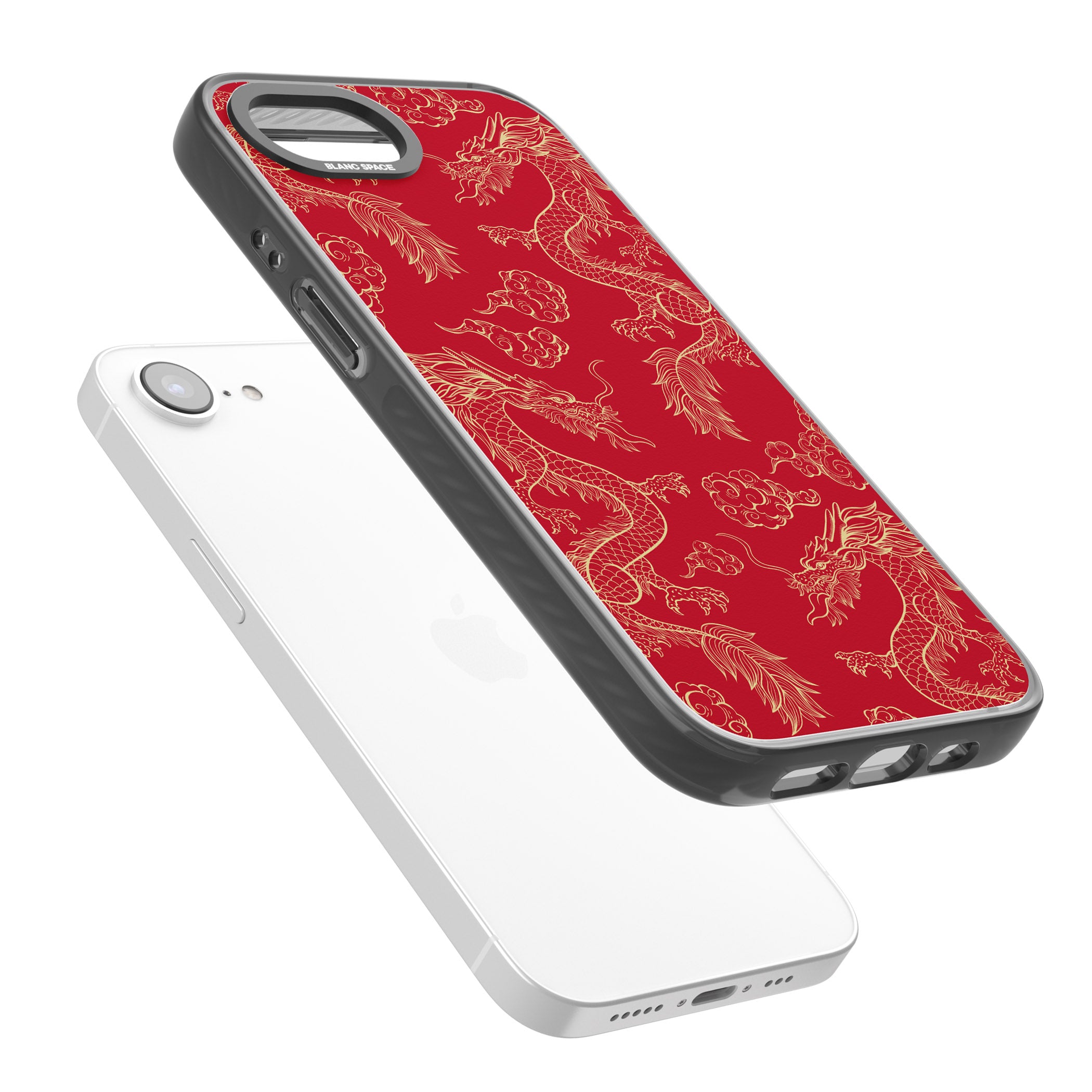 Red And Gold Dragon Pattern