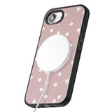Dark Pink Cute Floral Design