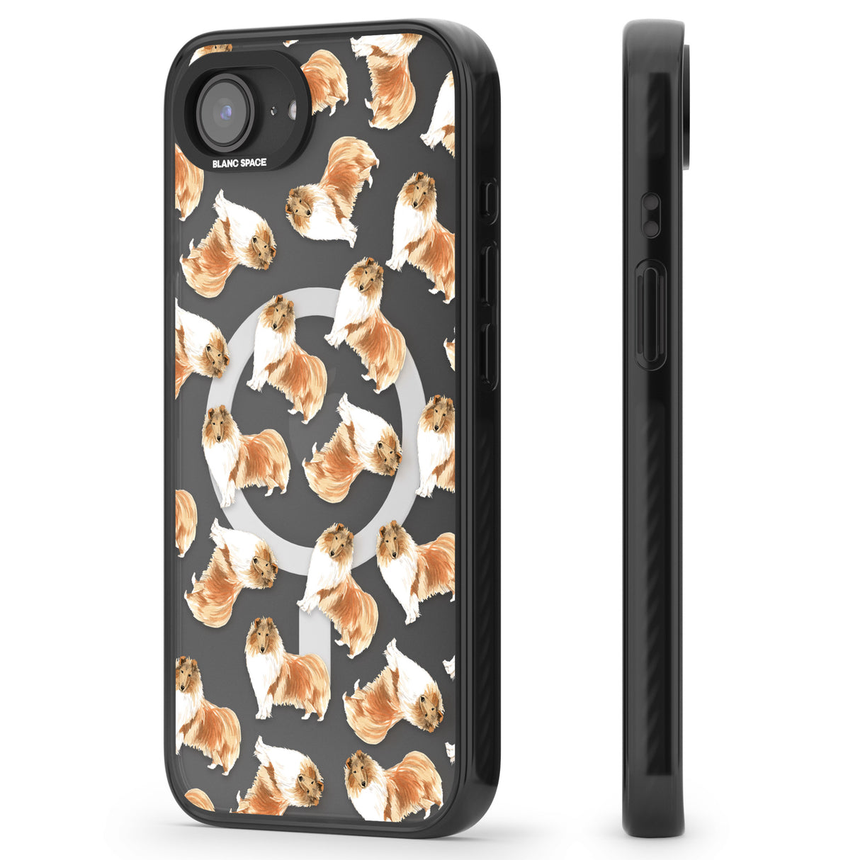 Rough Collie Watercolour Dog Pattern