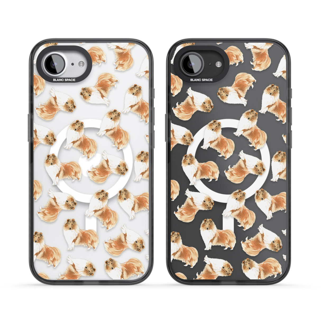 Rough Collie Watercolour Dog Pattern