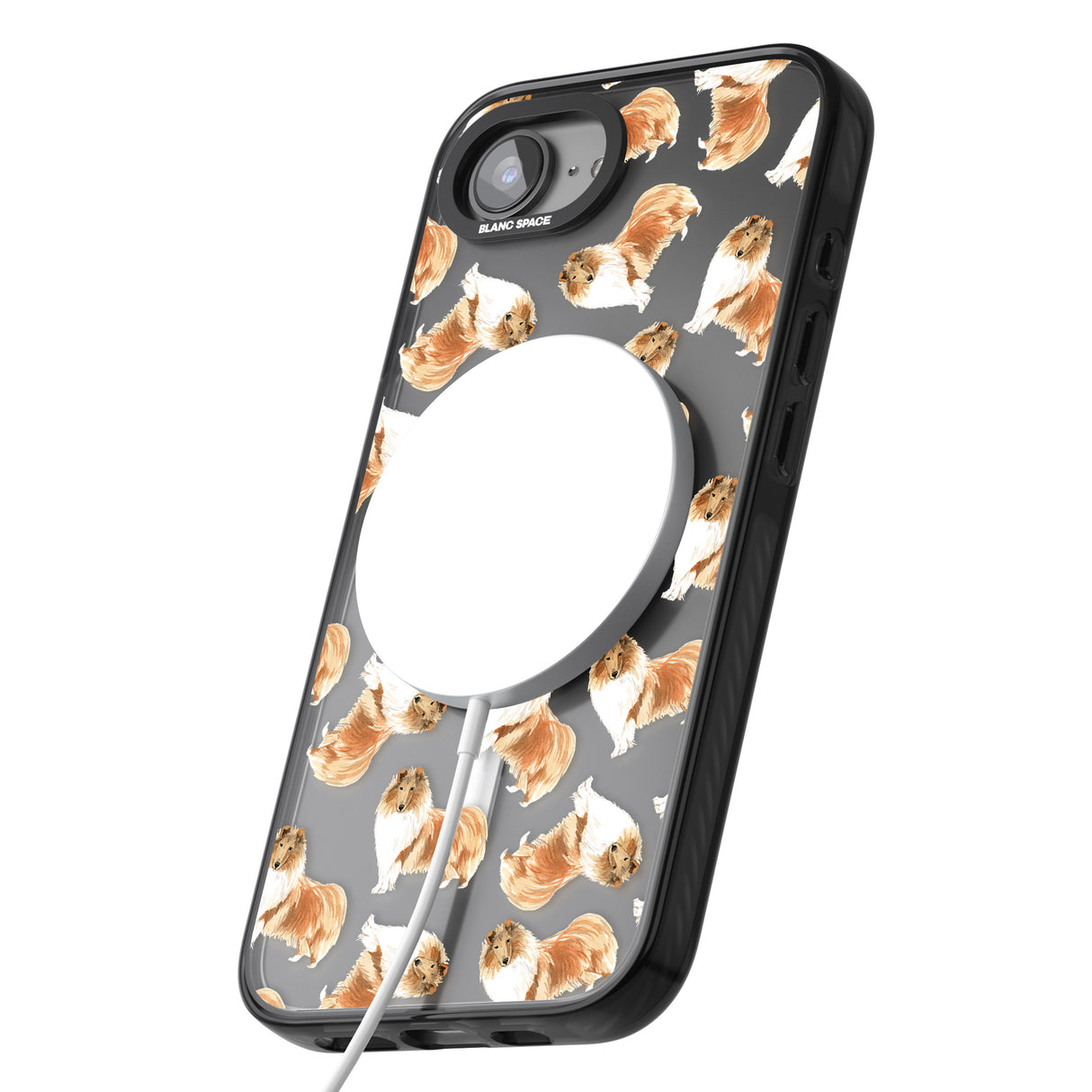 Rough Collie Watercolour Dog Pattern