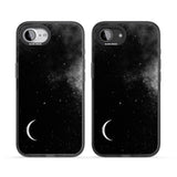 Night Sky Galaxies: Crescent Moon