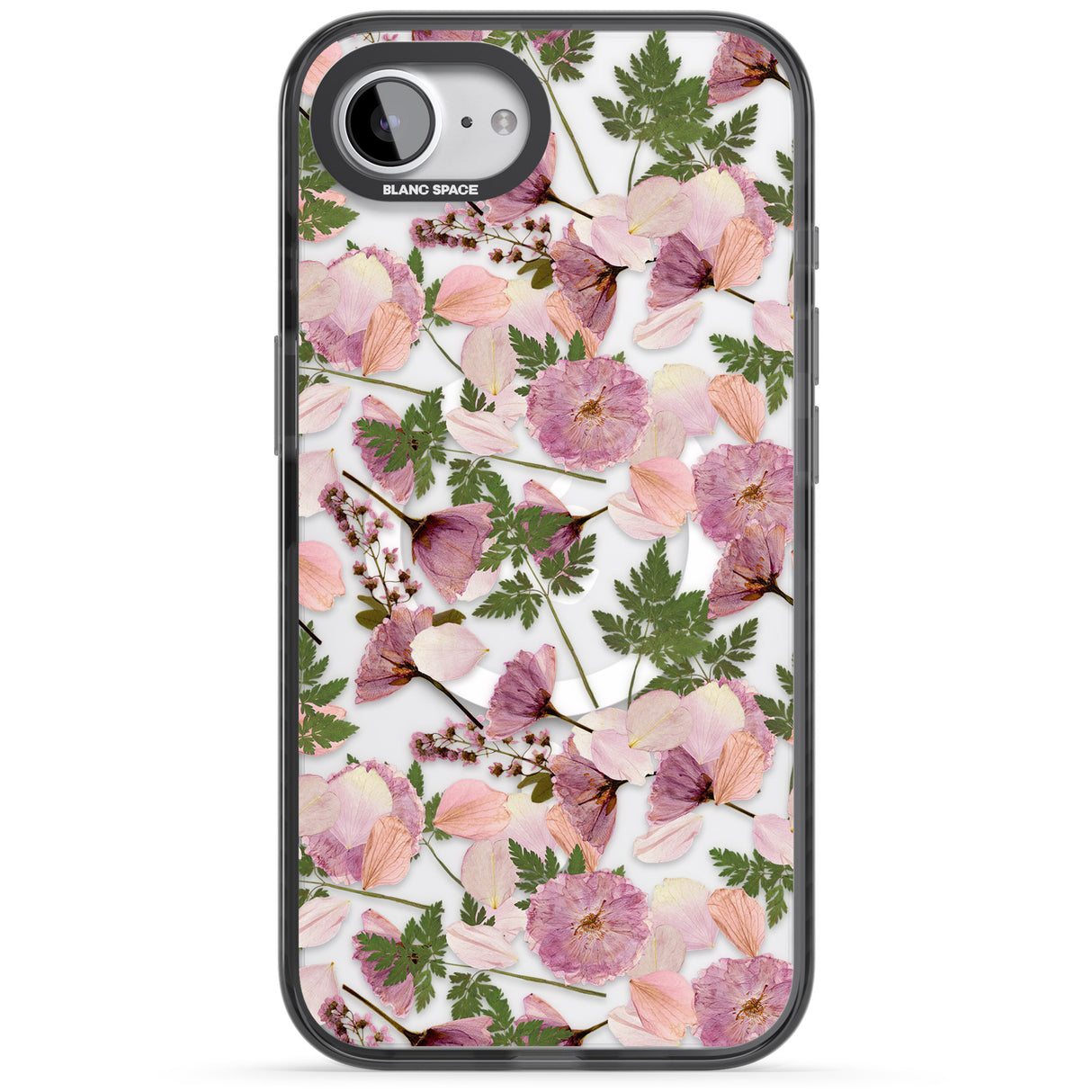 Leafy Floral Pattern Transparent Design