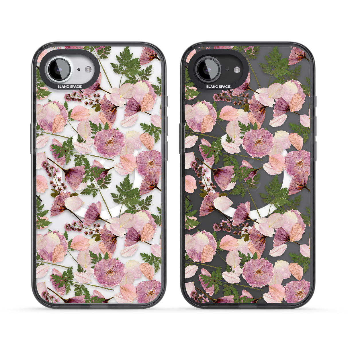 Leafy Floral Pattern Transparent Design