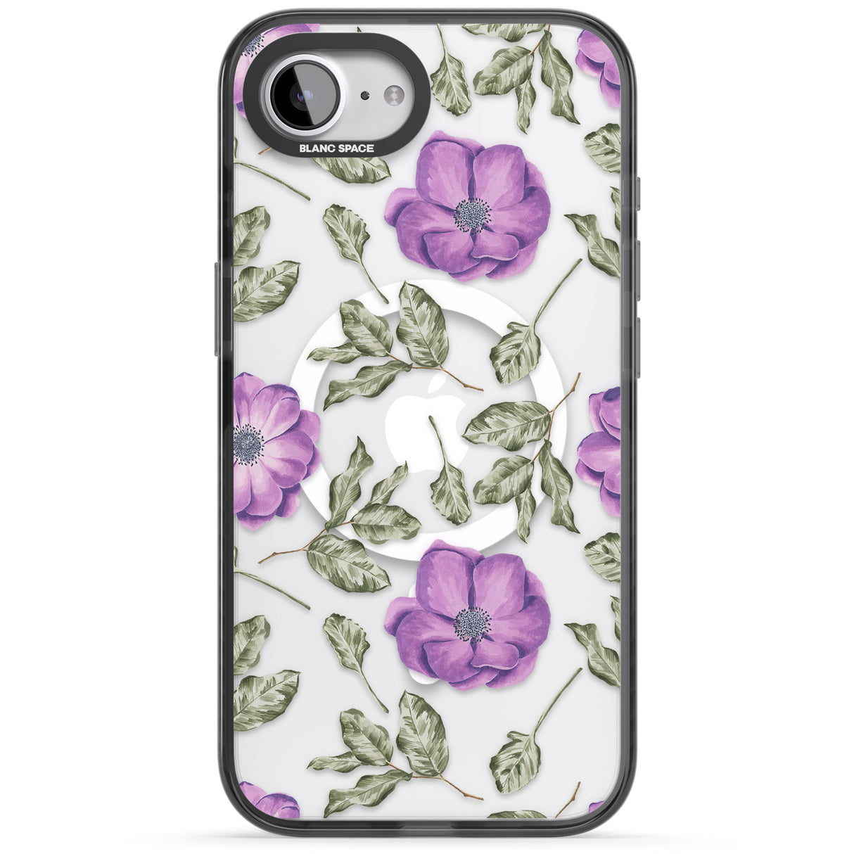 Purple Blossoms Transparent Floral