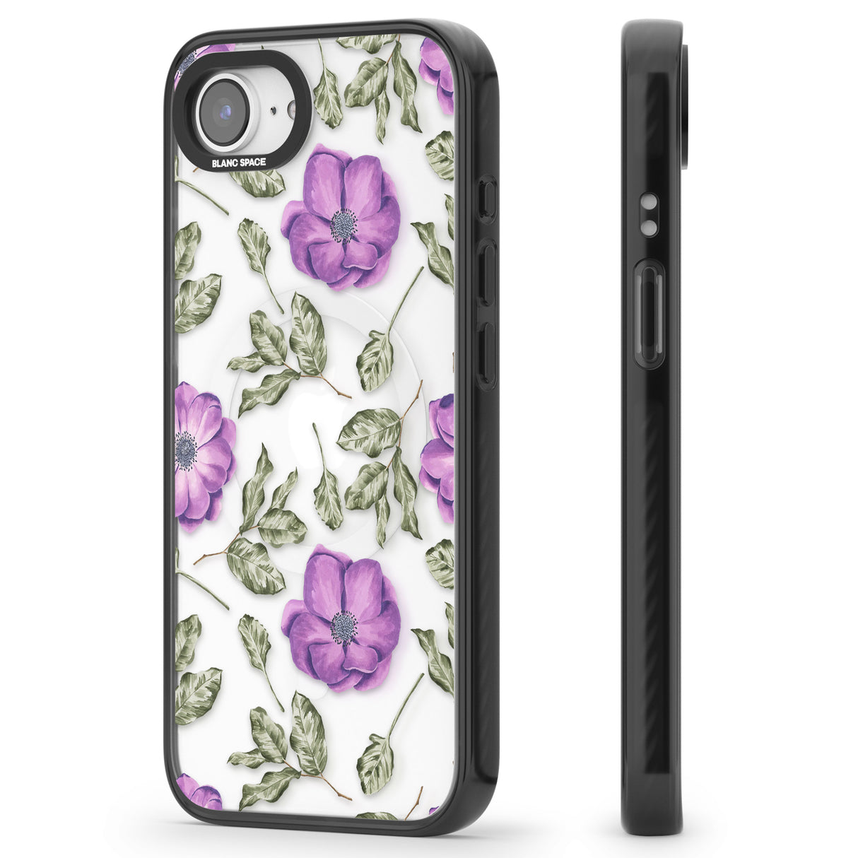 Purple Blossoms Transparent Floral