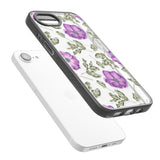 Purple Blossoms Transparent Floral
