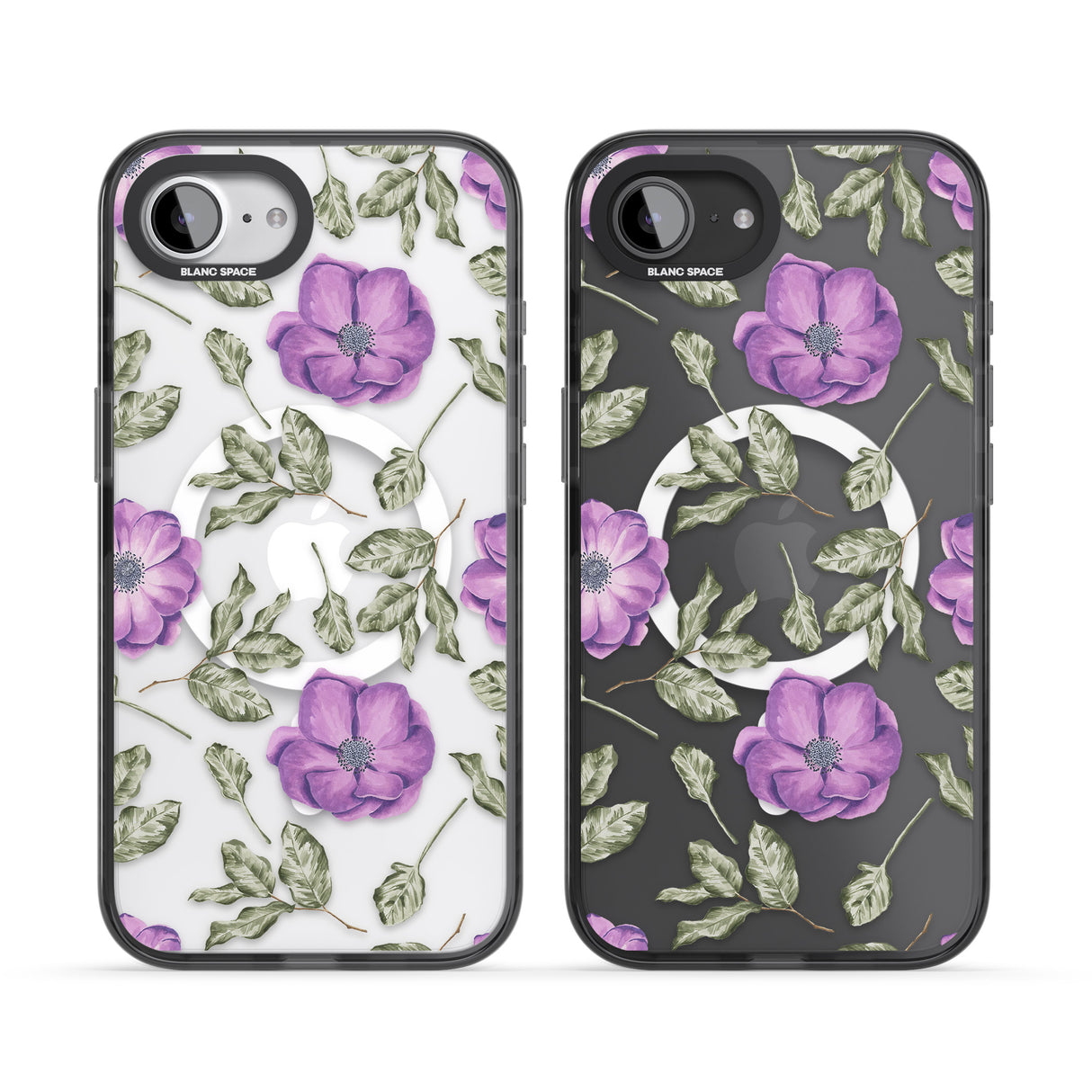 Purple Blossoms Transparent Floral