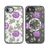 Purple Blossoms Transparent Floral