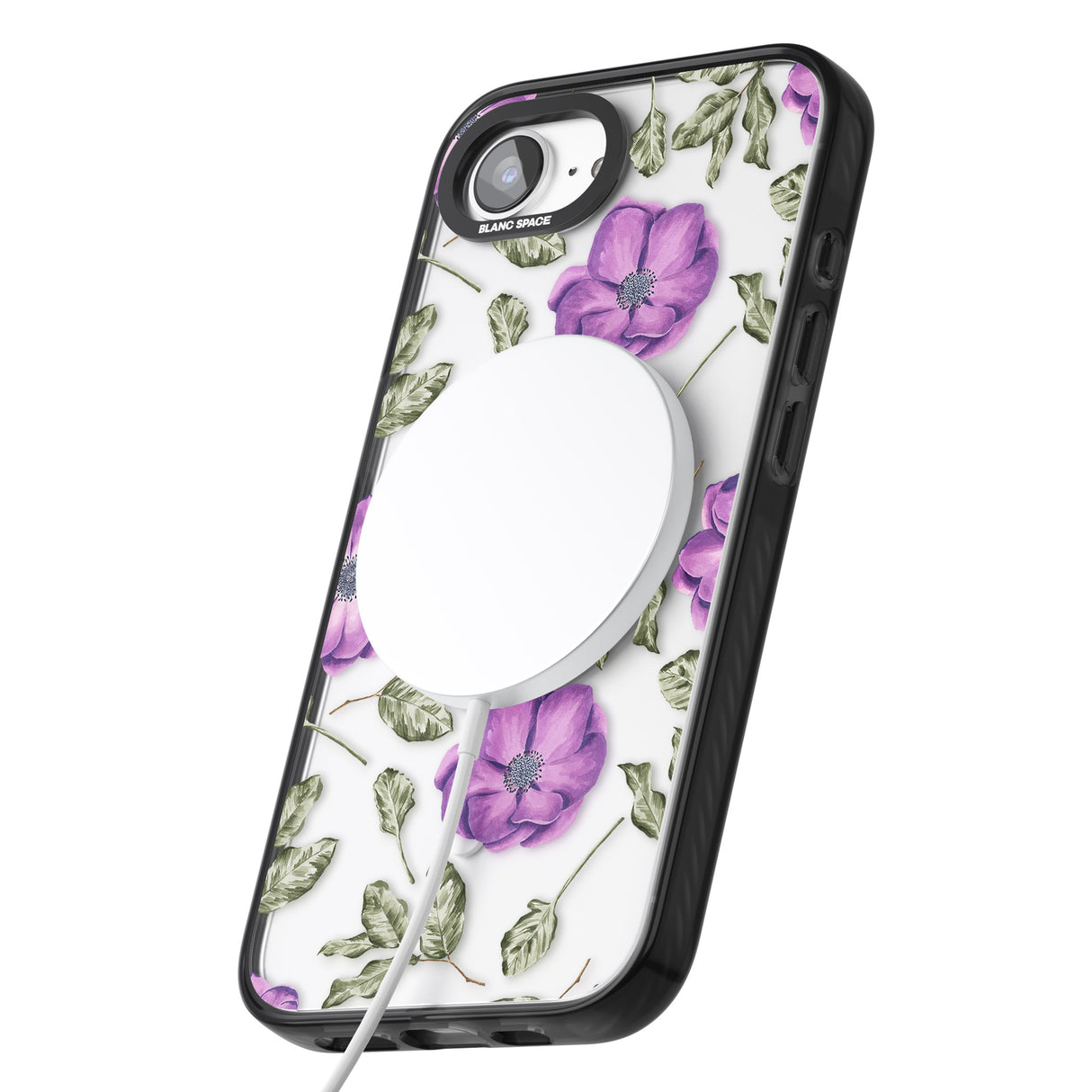 Purple Blossoms Transparent Floral