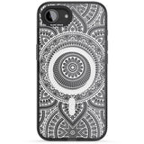 White Henna Flower Wheel