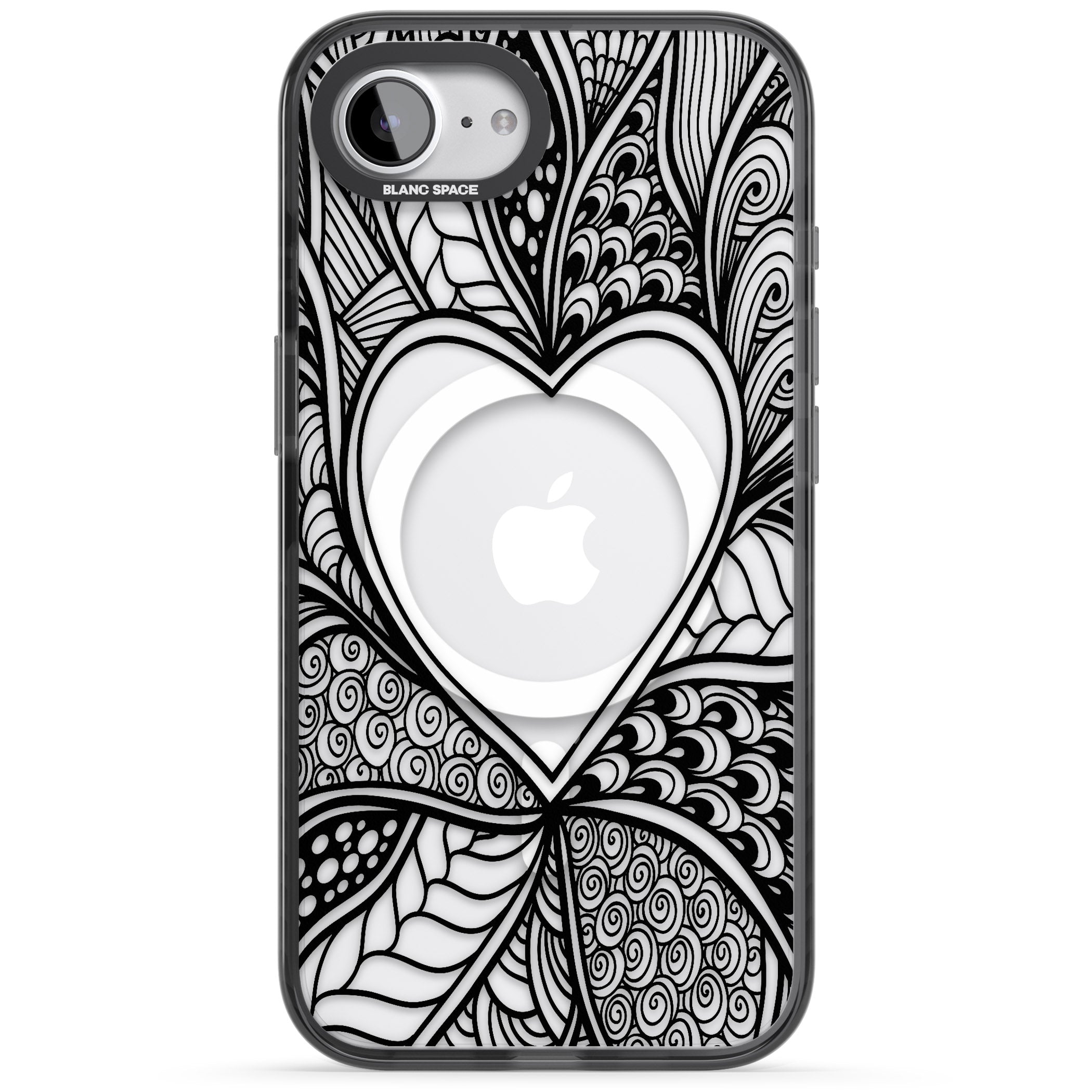 Black Henna Heart
