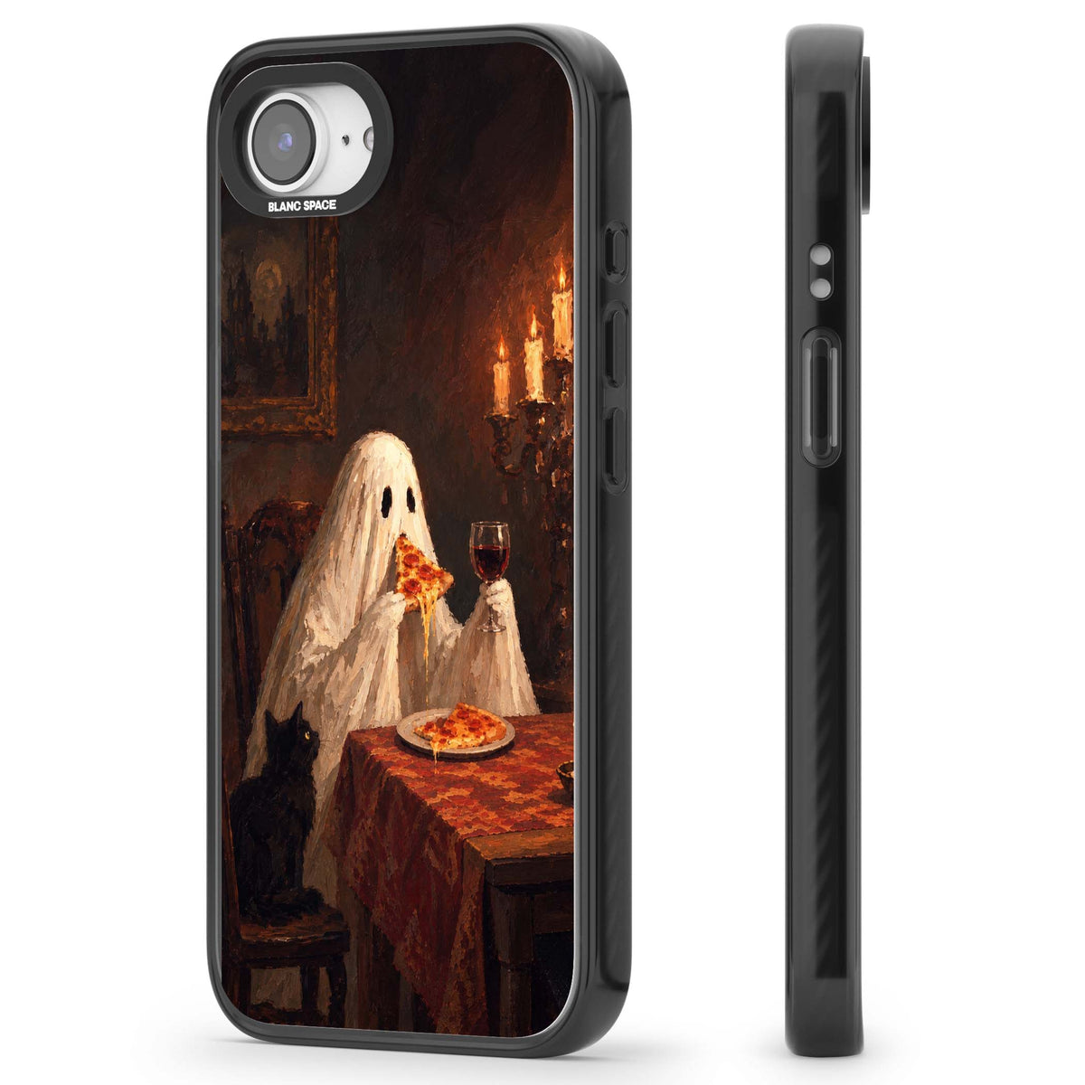 Lonely Night In art iPhone case | Black Impact Magsafe case for iPhone 16e, iPhone 17e