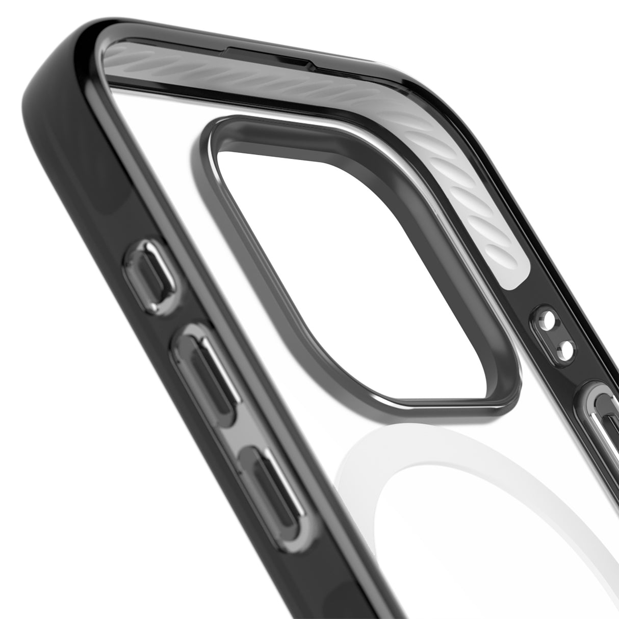 Simplistic Large Grid Pattern White (Transparent)