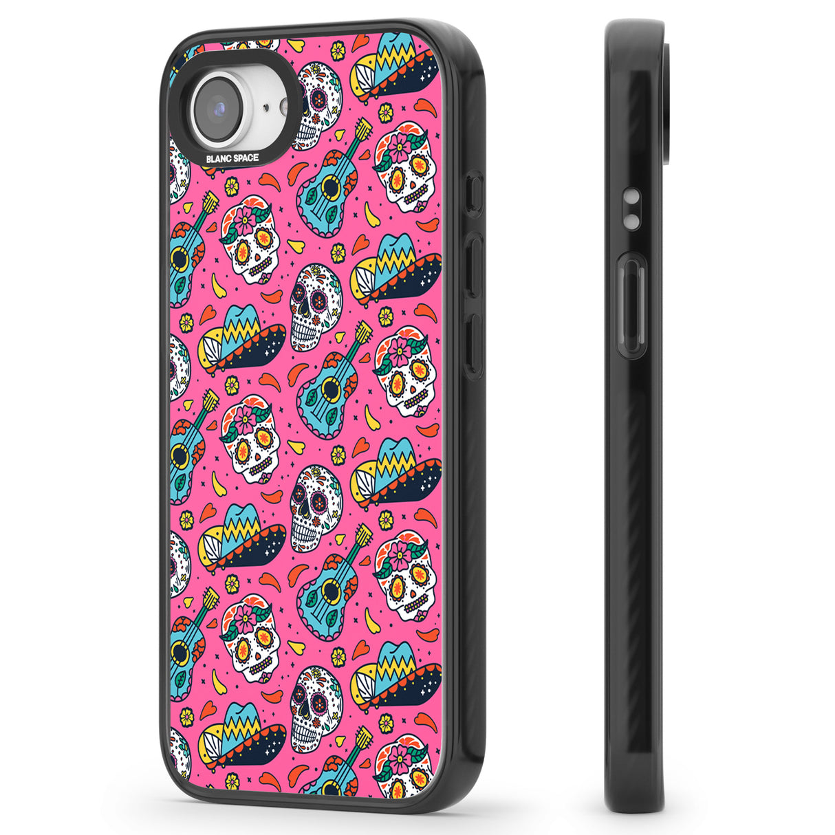 Pink Day of The Dead Pattern