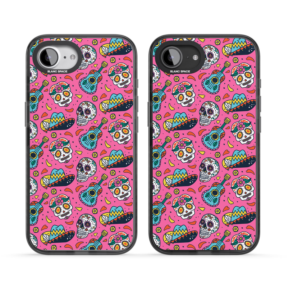 Pink Day of The Dead Pattern