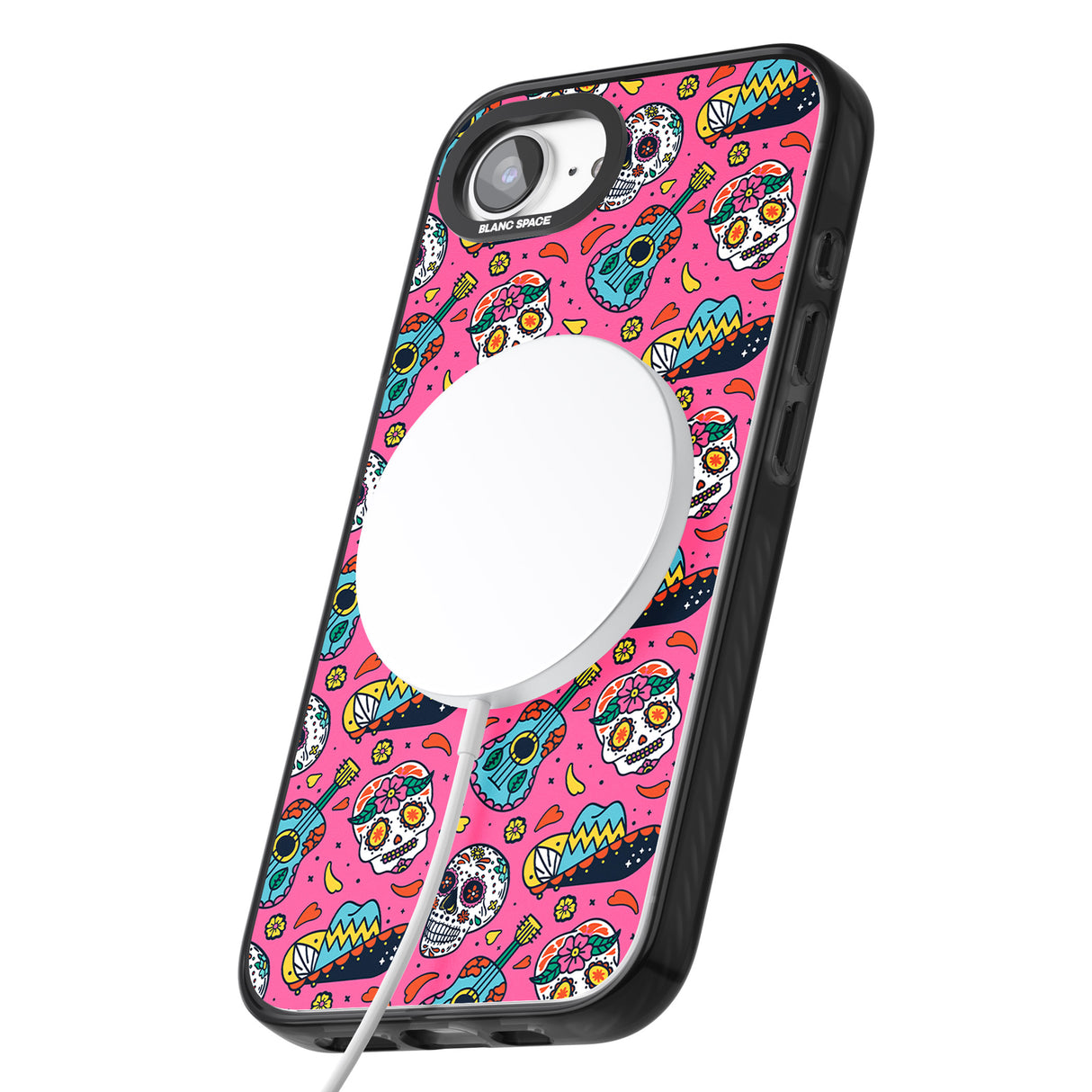 Pink Day of The Dead Pattern