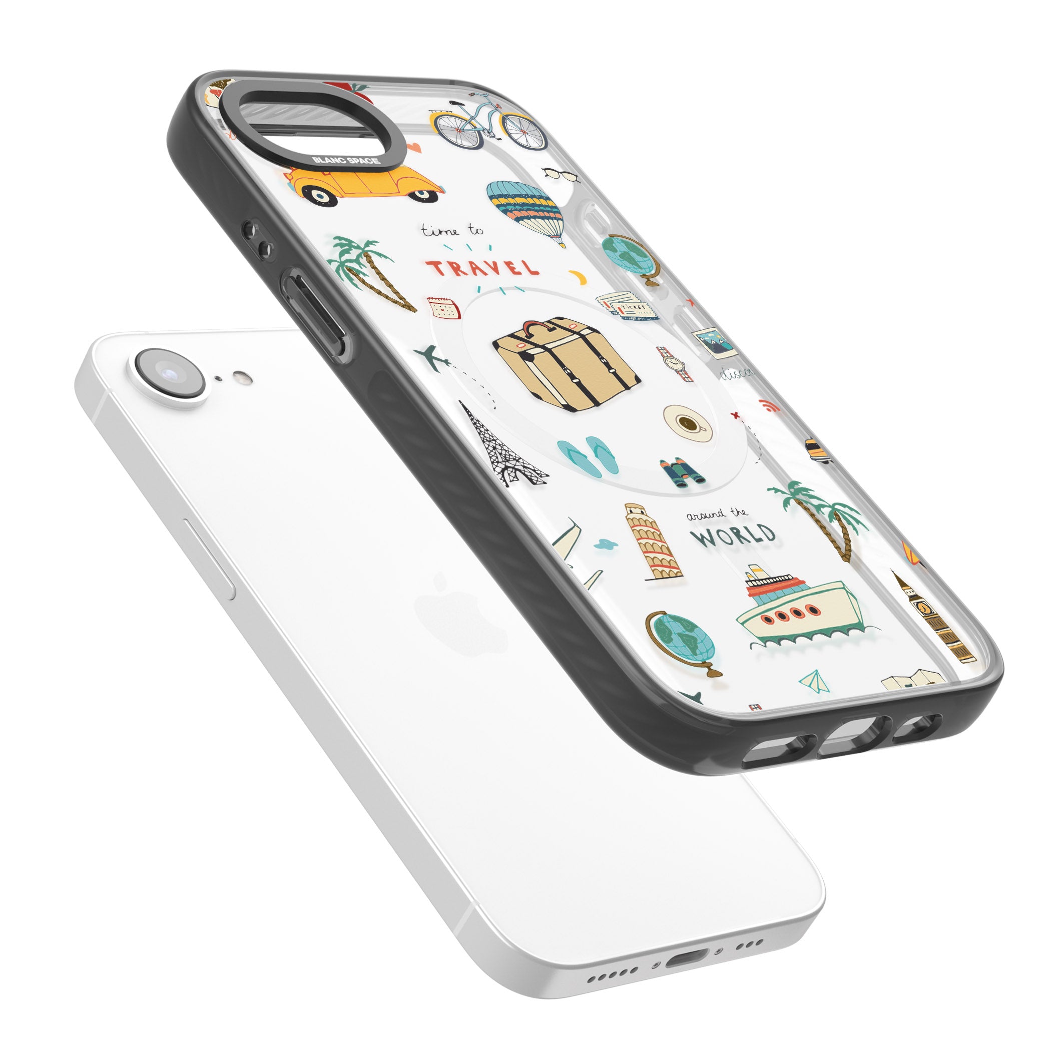 Cute Travel Pattern Transparent