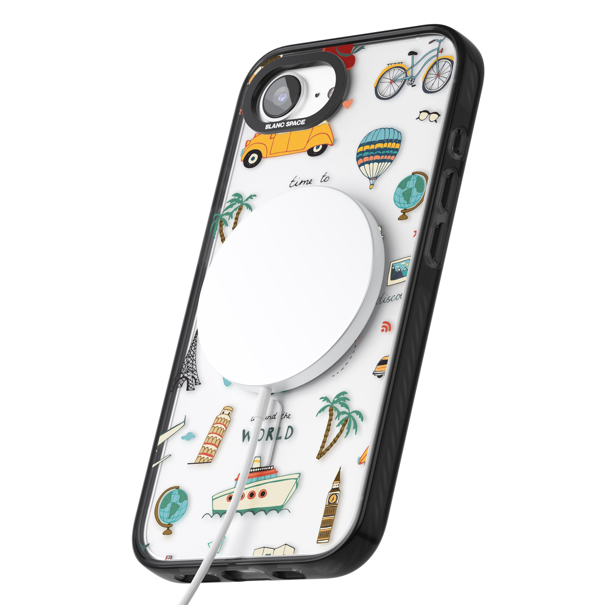 Cute Travel Pattern Transparent