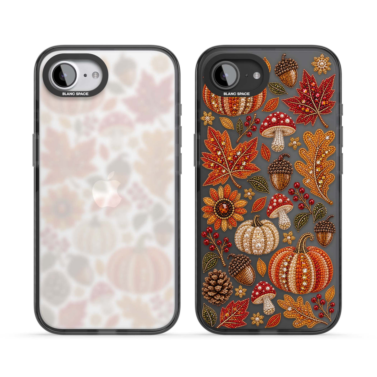 Beaded Autumn iPhone case | Black Impact case for iPhone 16e, iPhone 17e