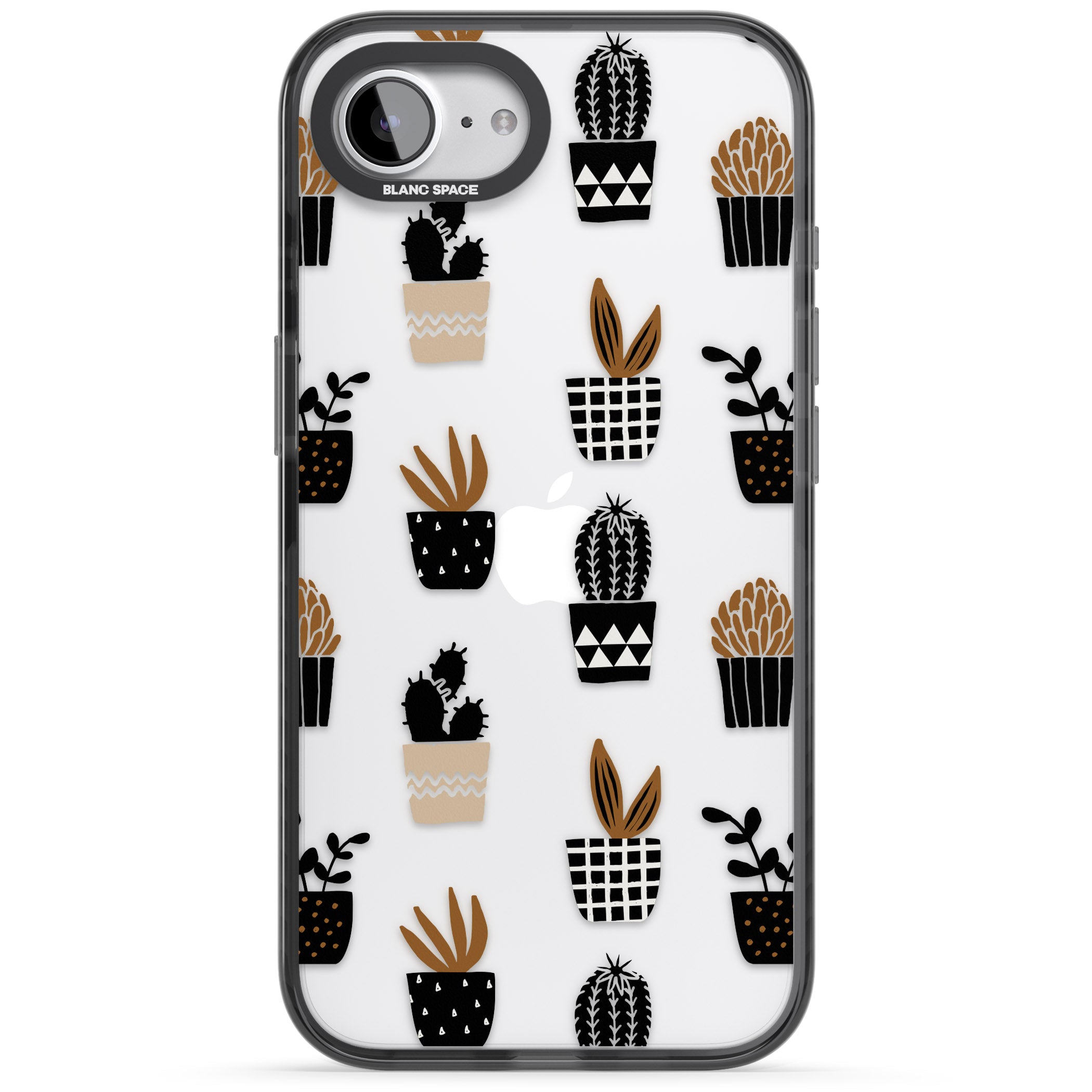 Large Mixed Plants Pattern Clear