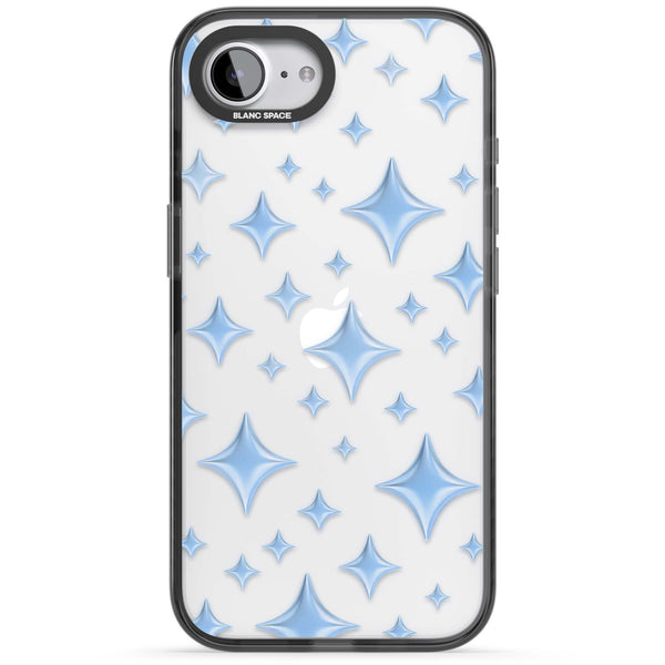 Blue Puff Sparkle Pattern