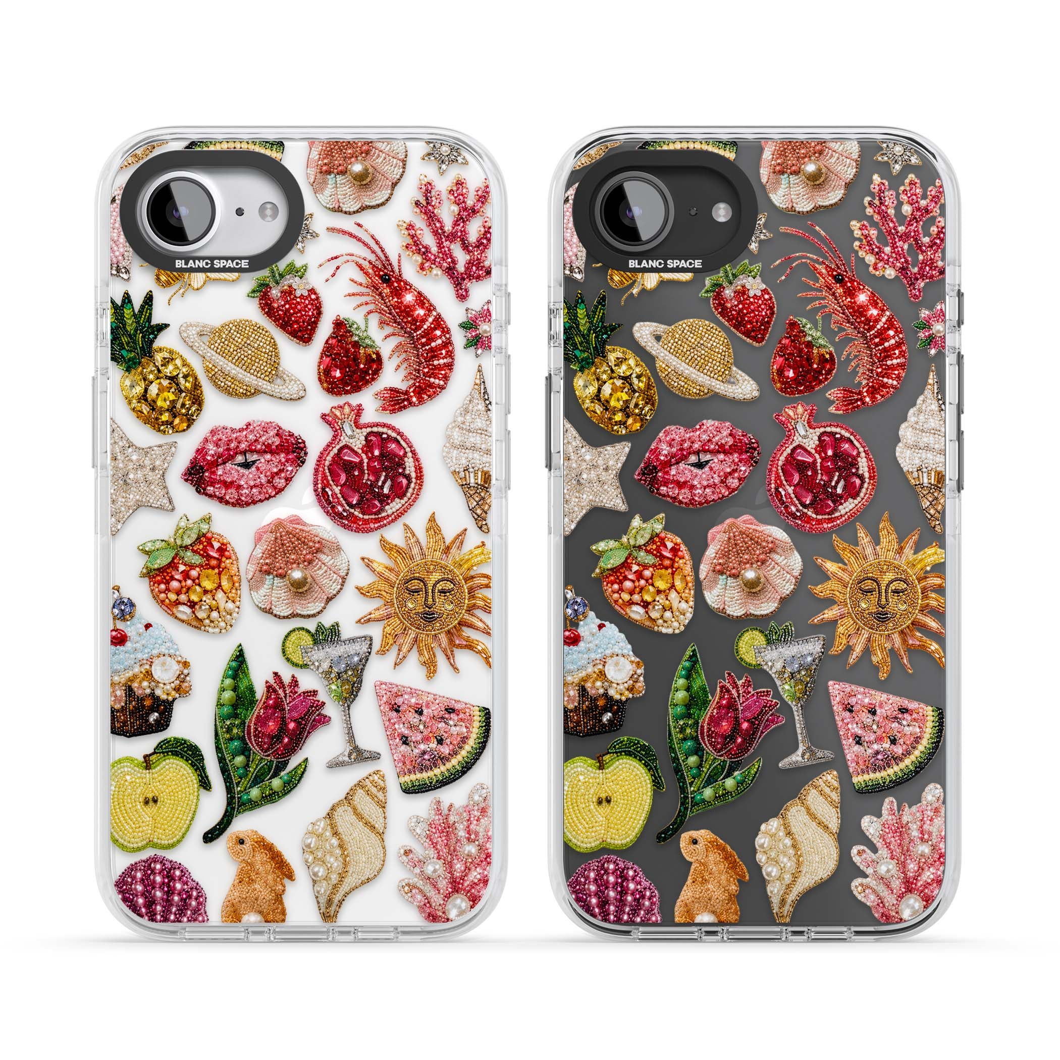 Beaded Riviera coquette iPhone case | Clear Impact case for iPhone 16e, iPhone 17e