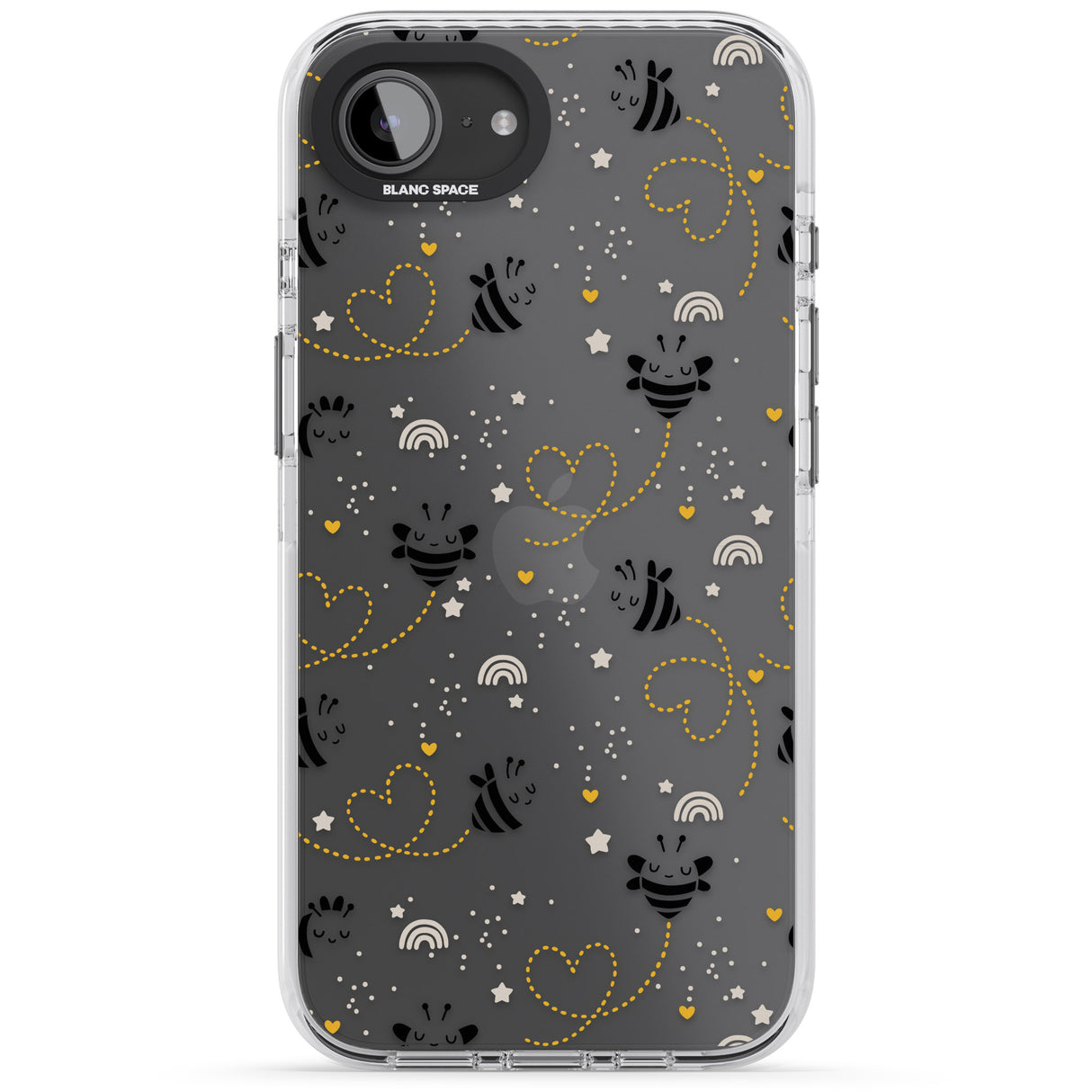 Sweet as Honey Patterns: Bees & Hearts (Clear)