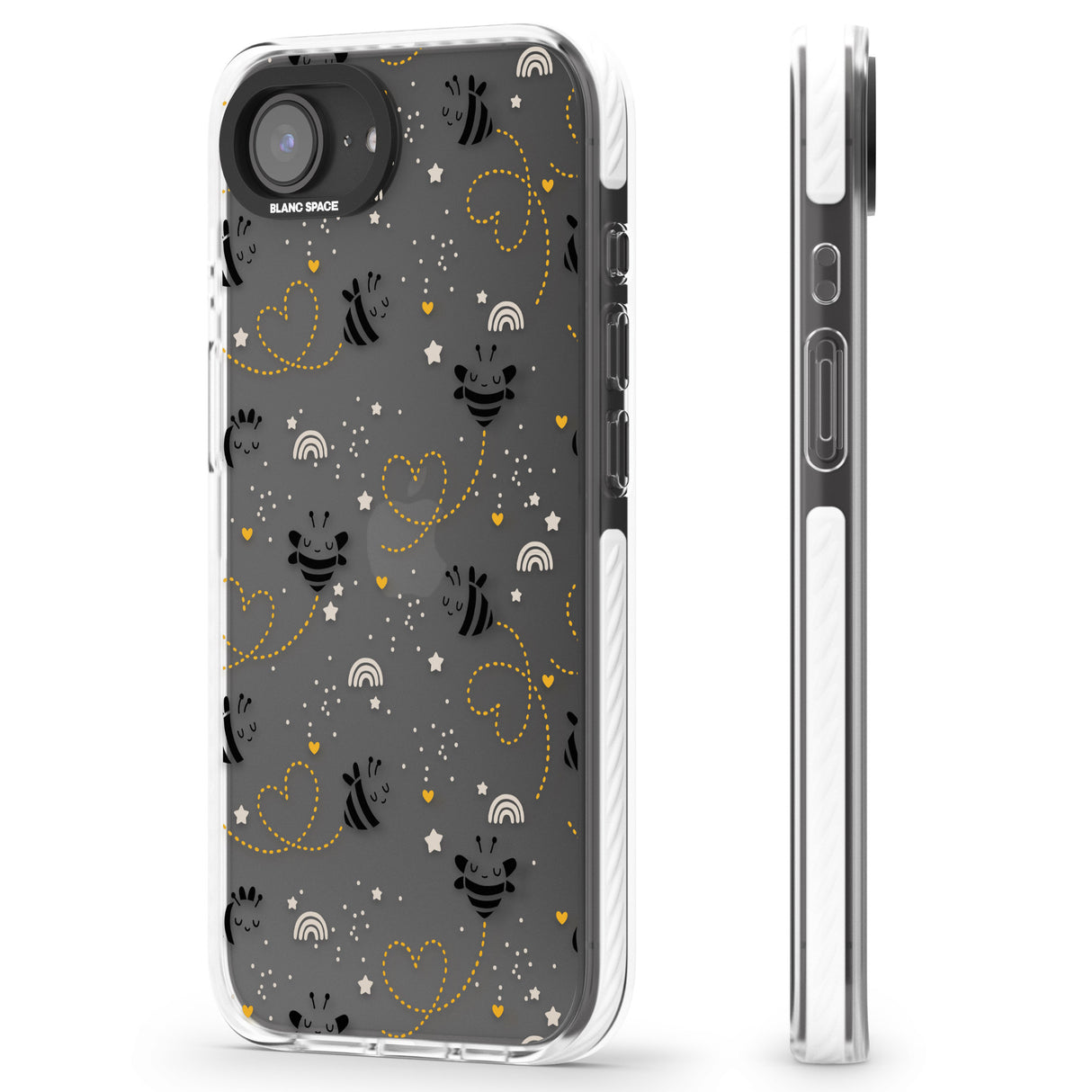 Sweet as Honey Patterns: Bees & Hearts (Clear)