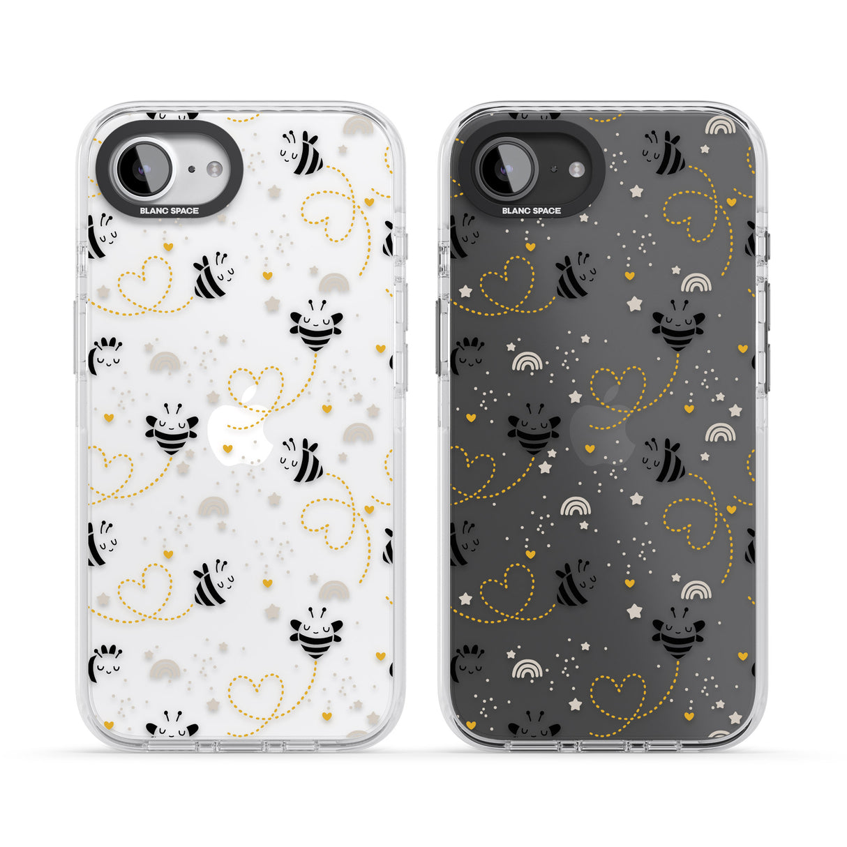 Sweet as Honey Patterns: Bees & Hearts (Clear)