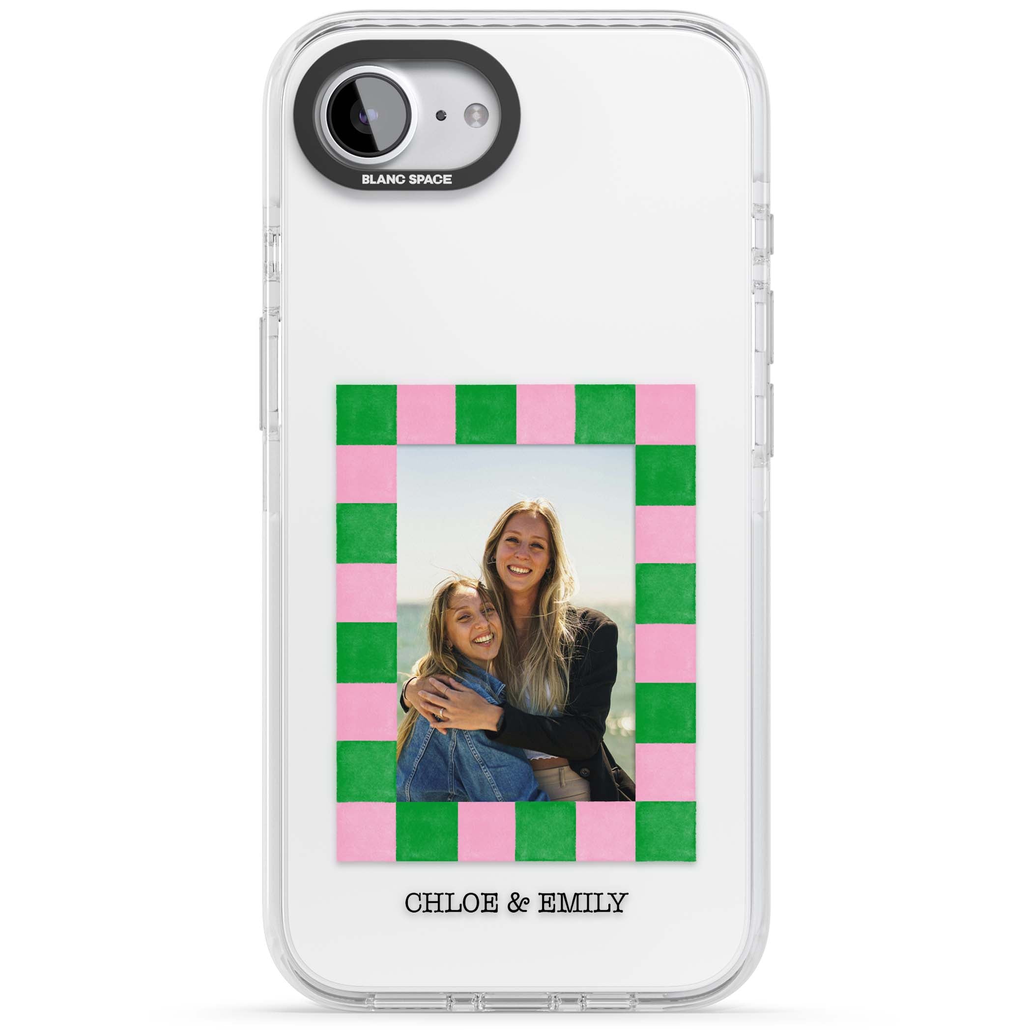 Riviera Check Photo cute iPhone case | Clear Impact case for iPhone 16e, iPhone 17e