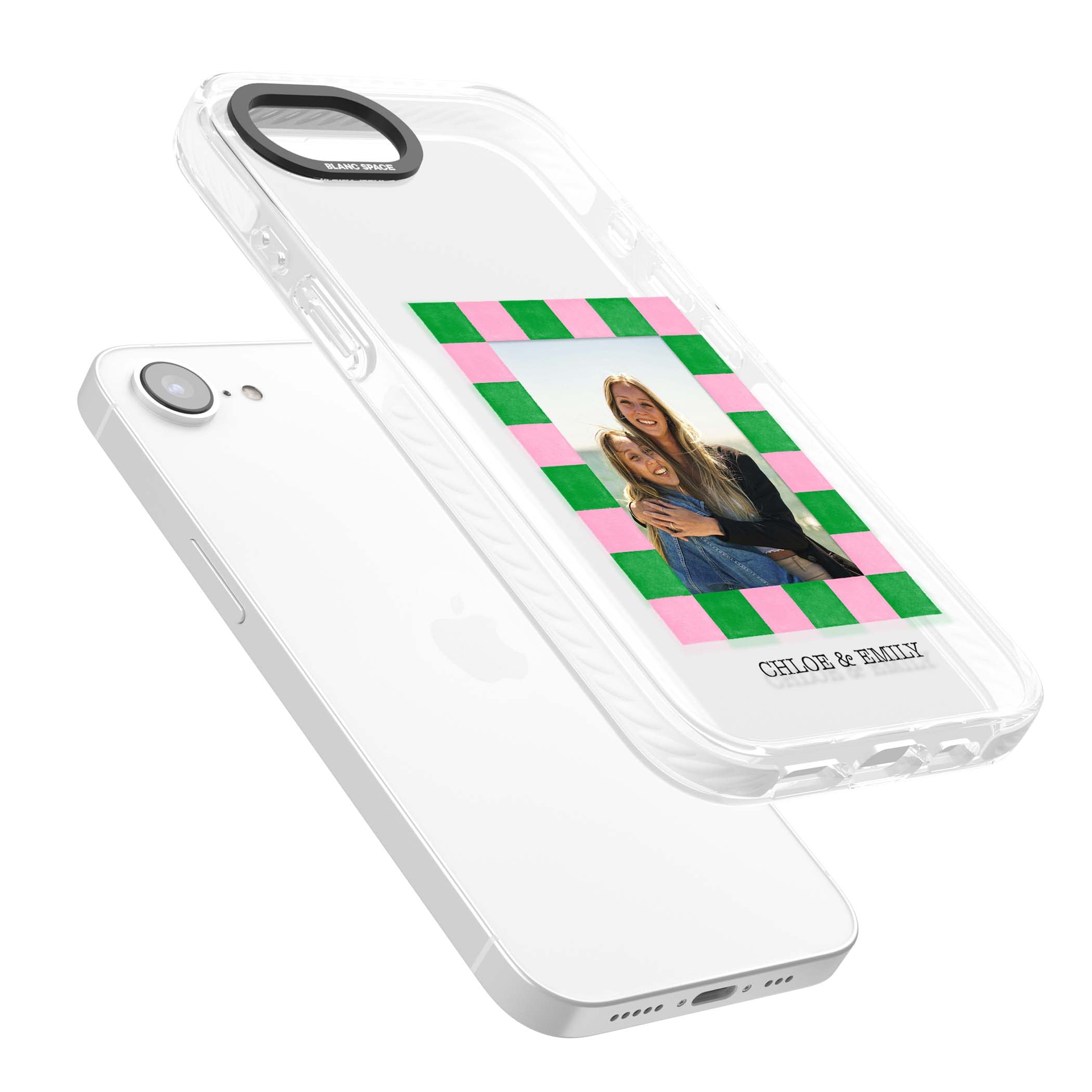 Riviera Check Photo cute iPhone case | Clear Impact case for iPhone 16e, iPhone 17e