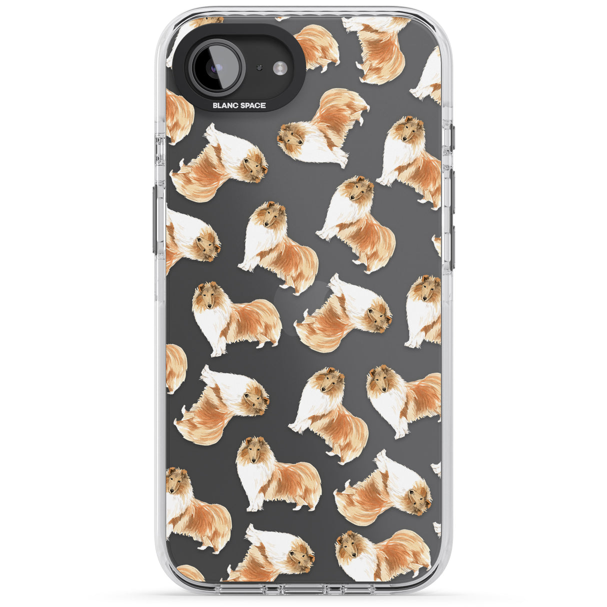 Rough Collie Watercolour Dog Pattern